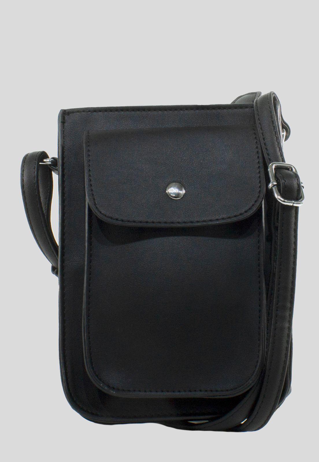 Portacelular Con Bolsillo Negro-0