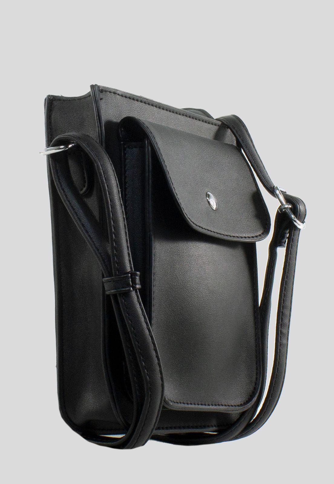 Portacelular Con Bolsillo Negro-1