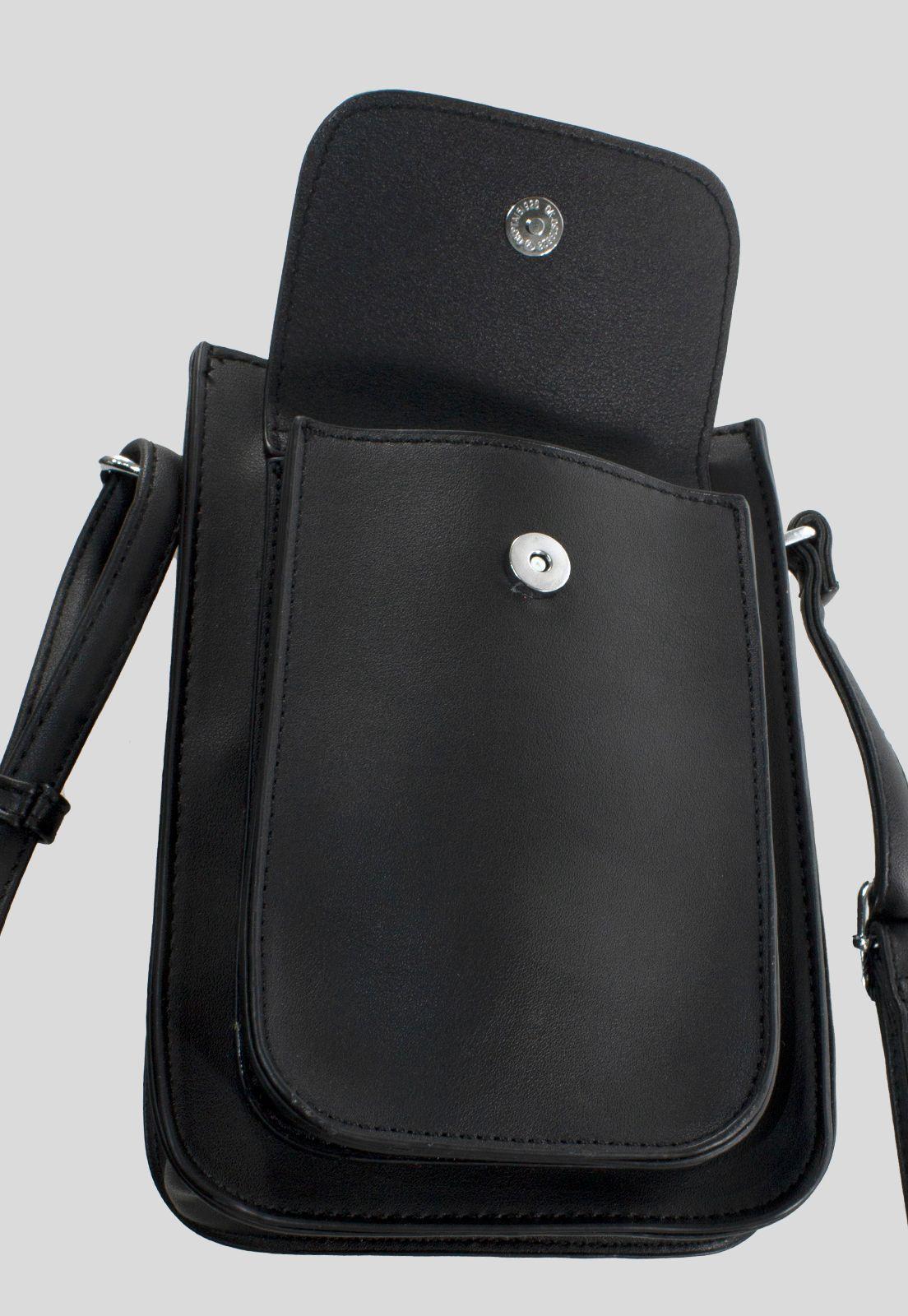 Portacelular Con Bolsillo Negro-3