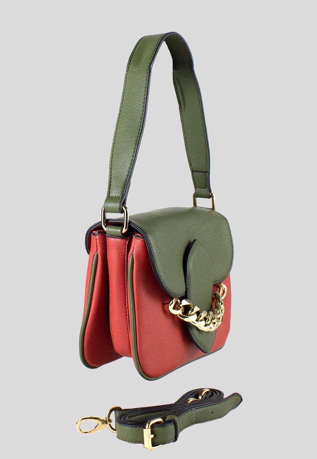 Cartera Pasador Cadena Rojo-1