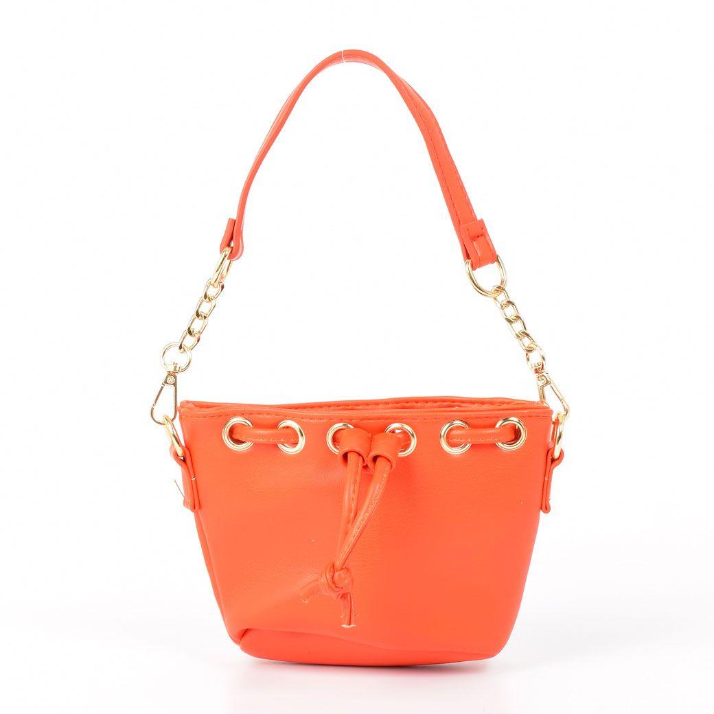 Mini Cartera Saco Naranjo-0