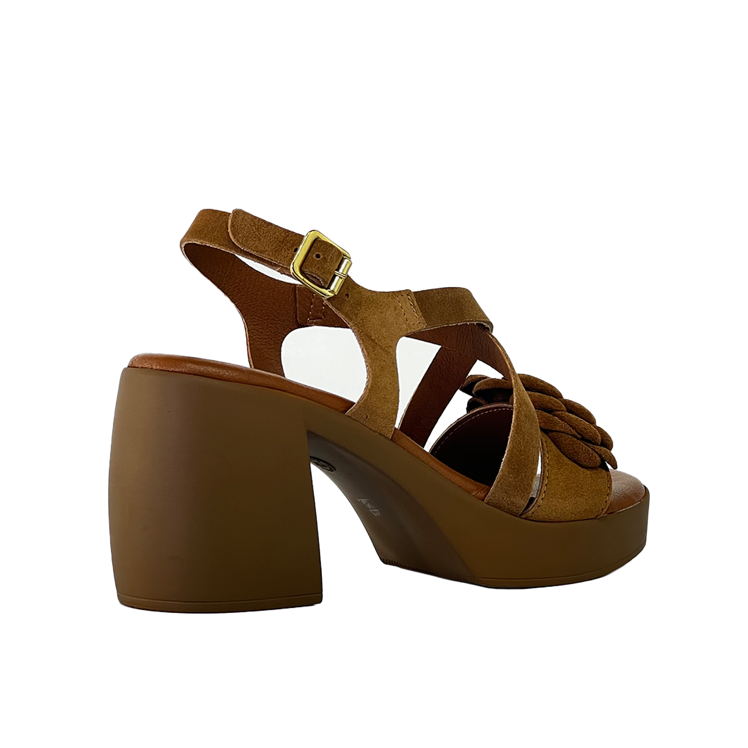 Sandalia Plataforma Reno Flor 968 Mujer Cafe Mailea-2