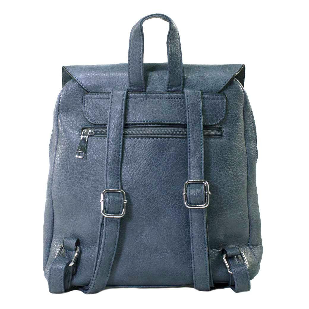 Mochila C/Pasador Metal Azul-2