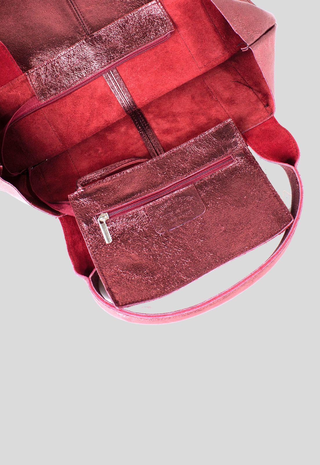 Cartera Cuero Full Metal Burdeo-2