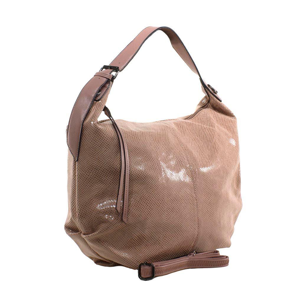 Cartera Grande Bote Piton Rosado-1