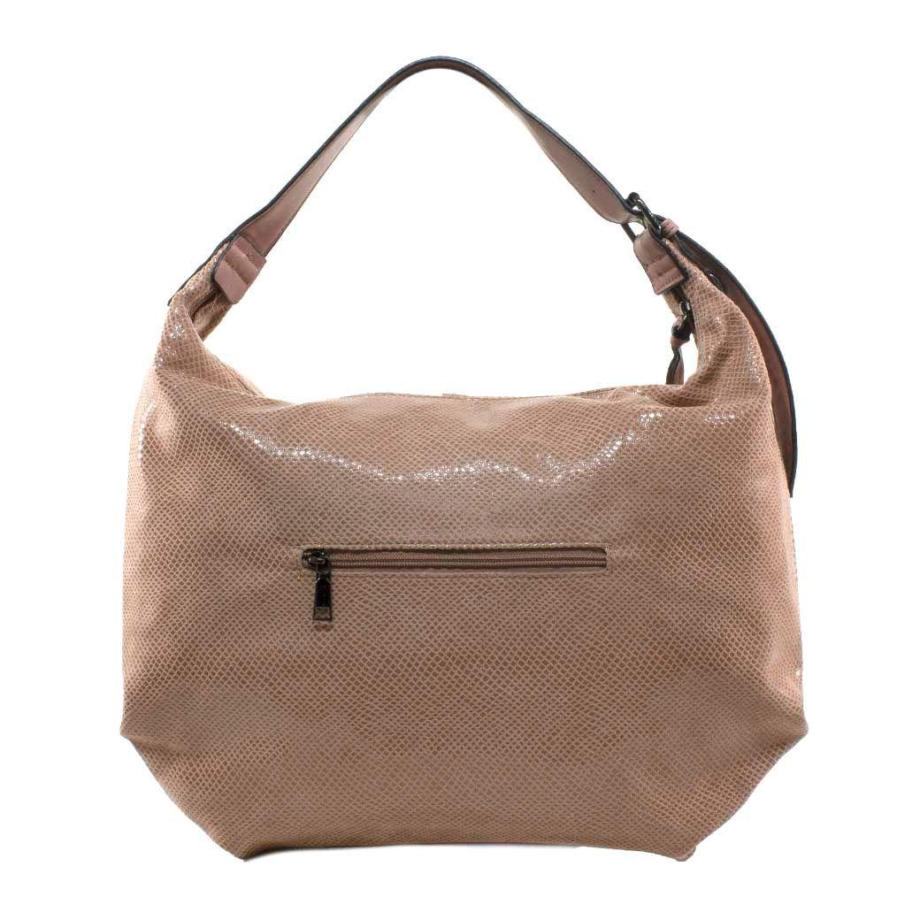 Cartera Grande Bote Piton Rosado-2