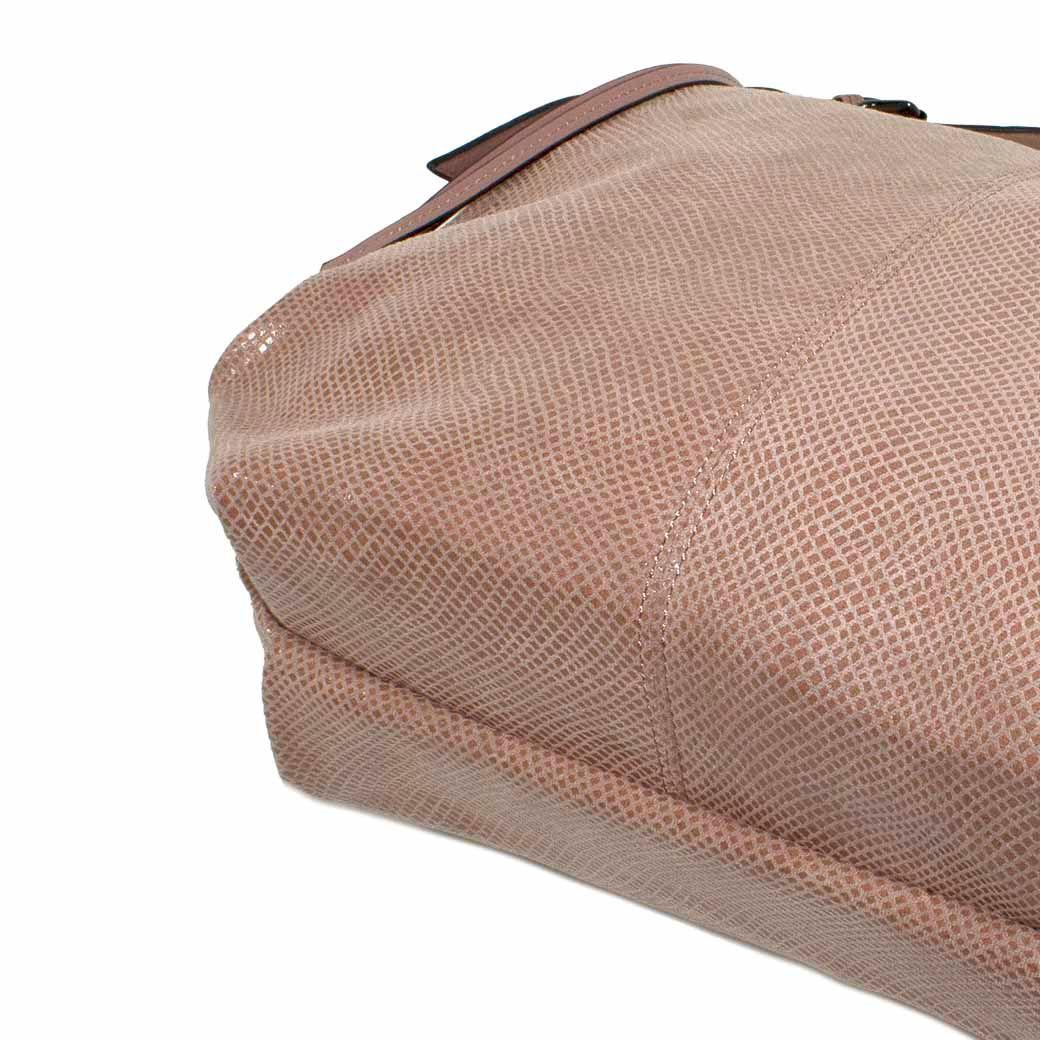 Cartera Grande Bote Piton Rosado-4