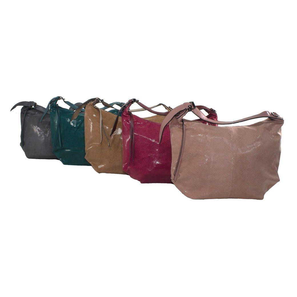 Cartera Grande Bote Piton Rosado-5
