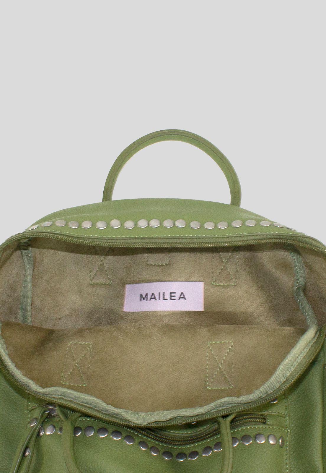 Mochila Tachas Bolsillo Verde-3