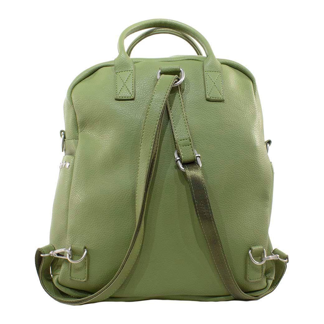 Mochila Tachas Bolsillo Verde-2