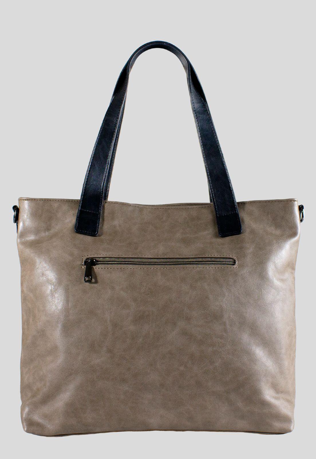 Cartera 2 Bolsillo Iguales Taupe-2