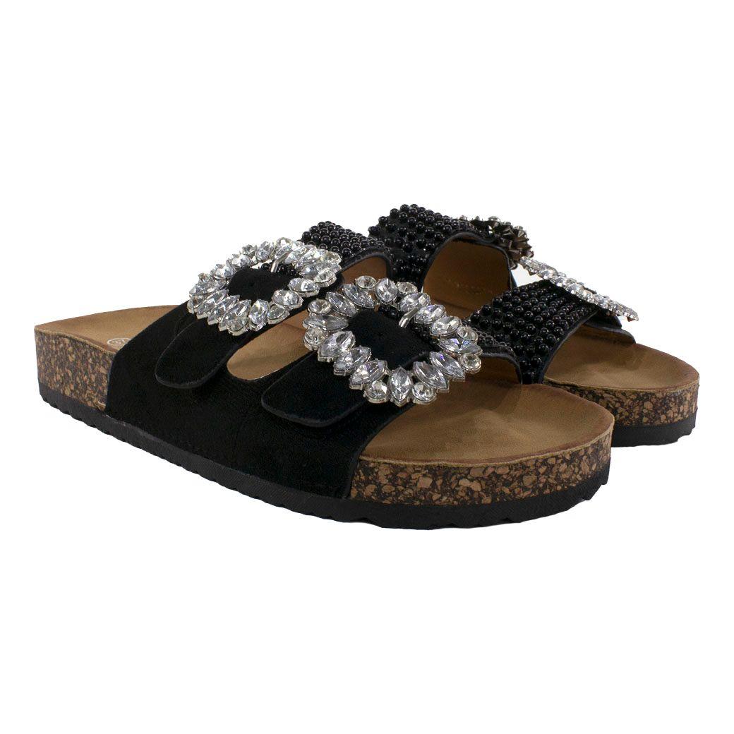 Sandalia Baja C/ Perlas Y Strass-3