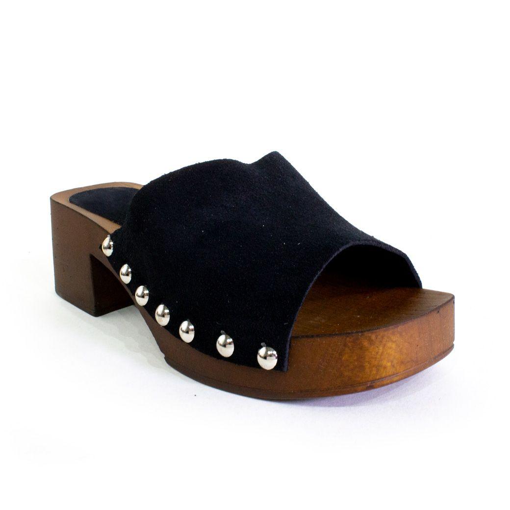 Zueco reno faja simple Negro-1