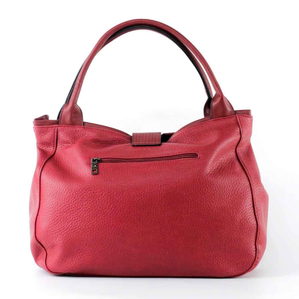 Cartera Ecocuero Pasador Strass 541 Mujer Rojo Mailea-2