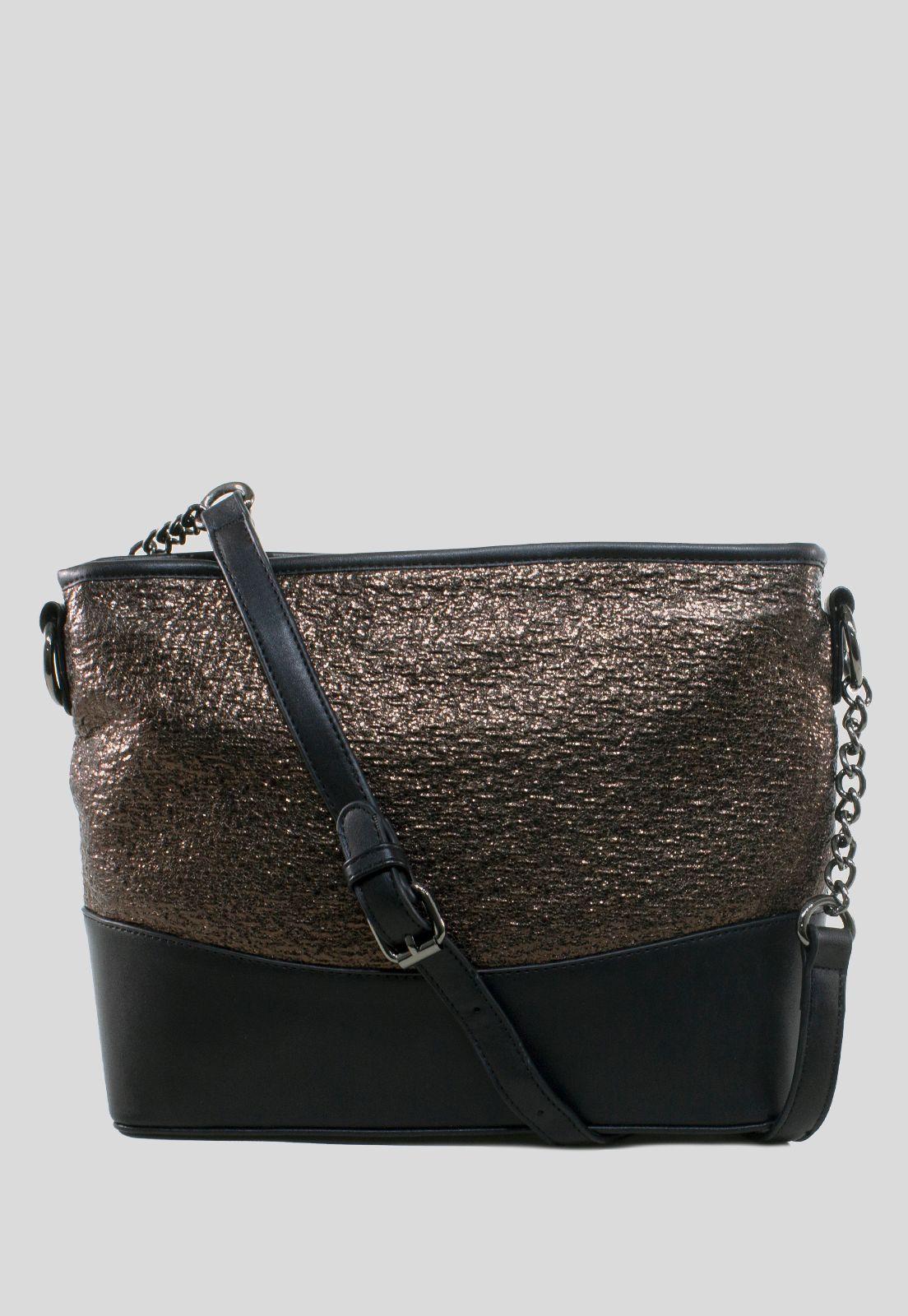 Bandolera Mediana Mitad Metal Bronce-0