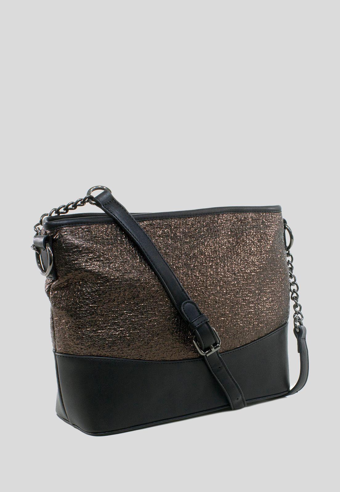 Bandolera Mediana Mitad Metal Bronce-1