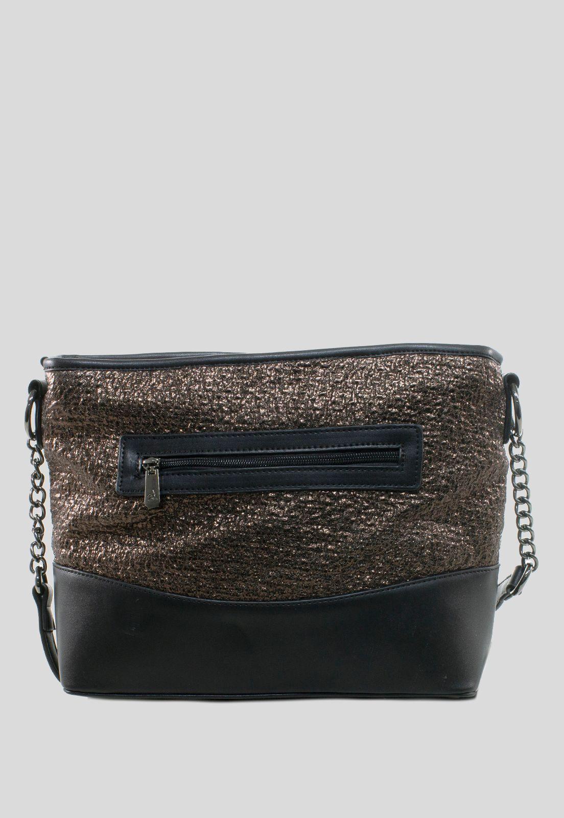 Bandolera Mediana Mitad Metal Bronce-2