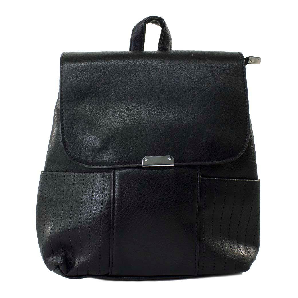 Mochila Con 2 Bolsillos Negro-0