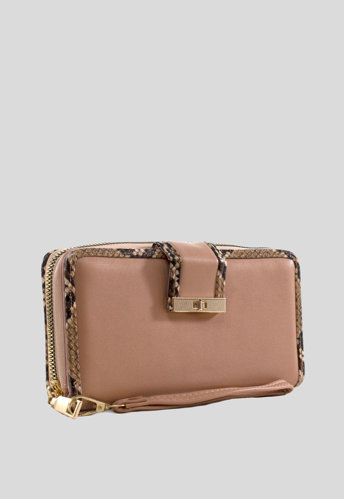 Billetera grande ribete piton Camel-2