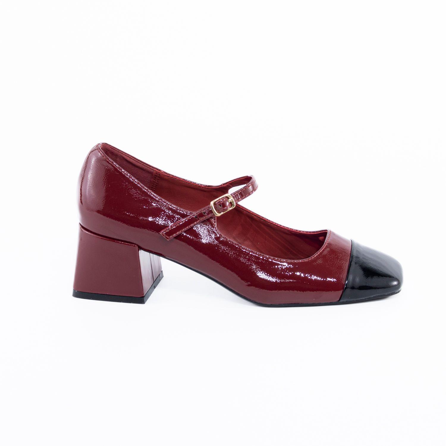 Zapato stiletto cerrado 2 colores Burdeo-0