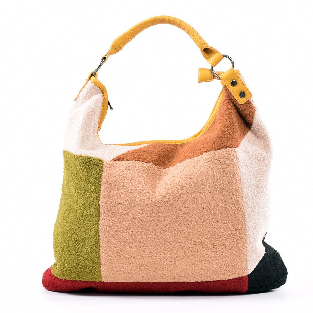 Cartera Patchwork Lana Amarillo-0