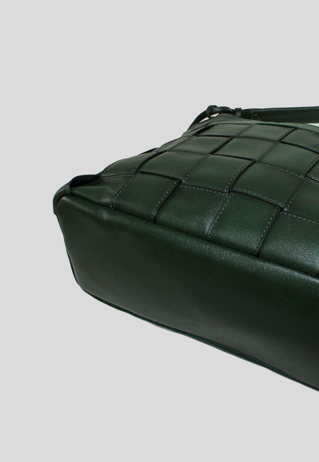 Cartera Base Entrelazada Verde-4