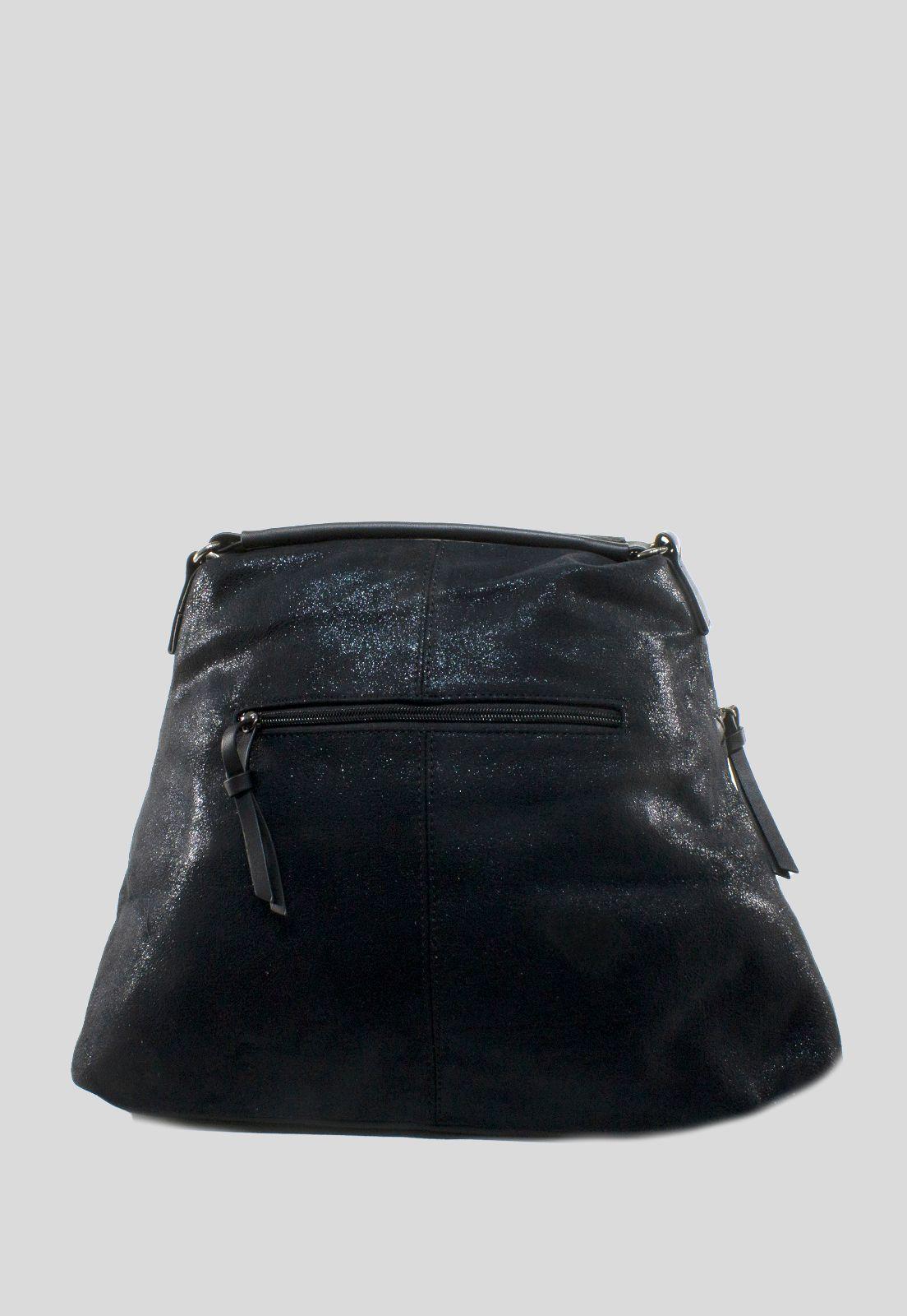 Cartera Grande Metal Cierre Negro-2