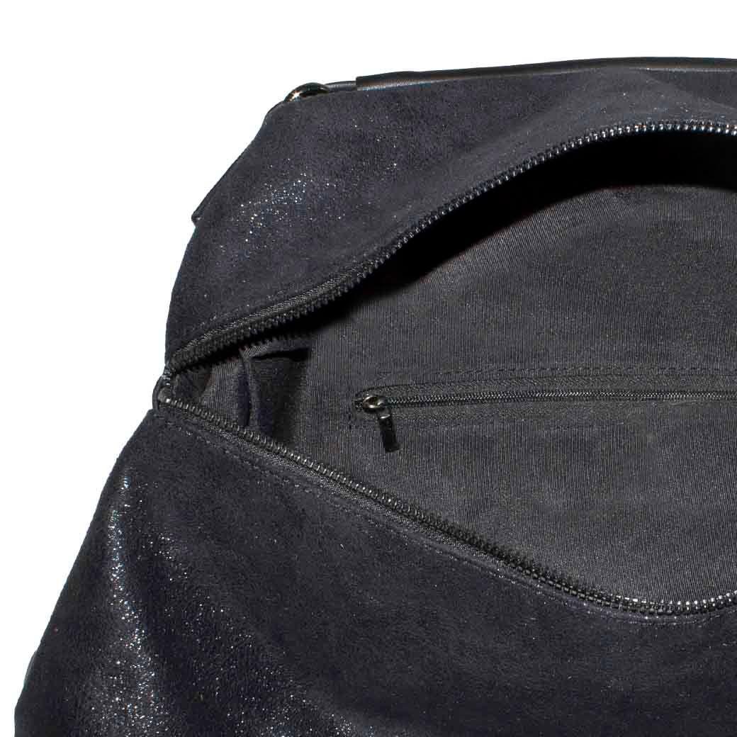 Cartera Grande Metal Cierre Negro-3