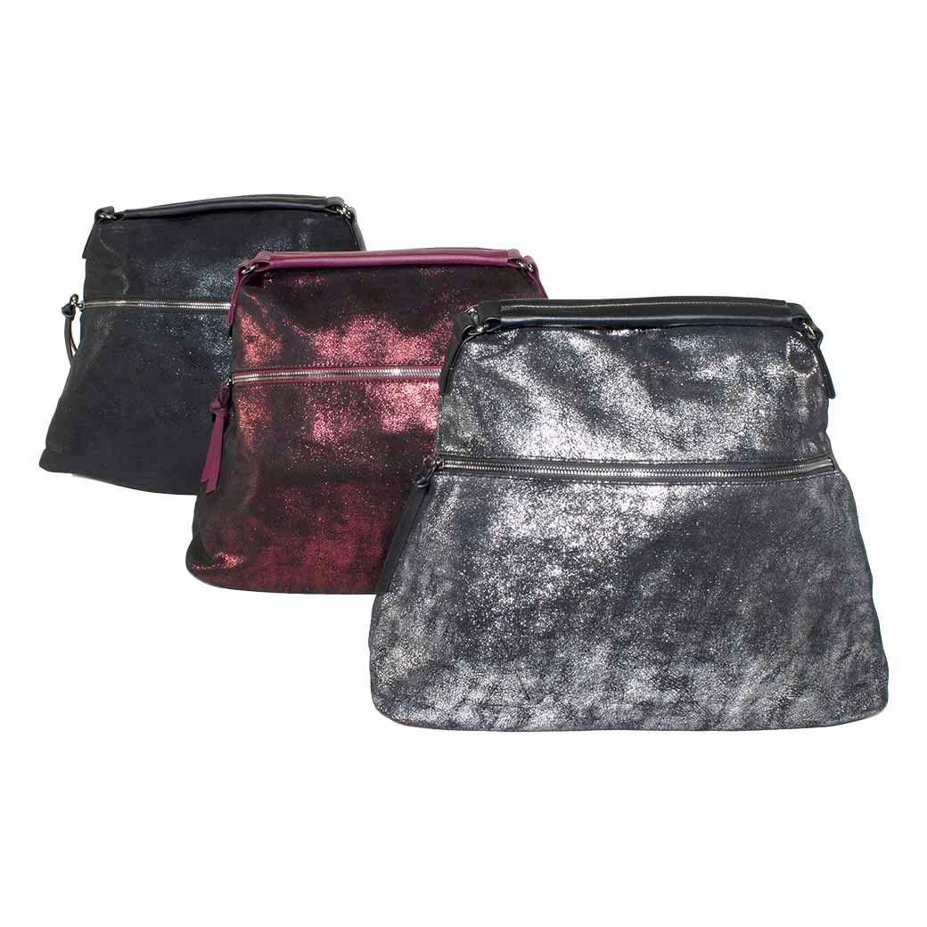 Cartera Grande Metal Cierre Negro-5