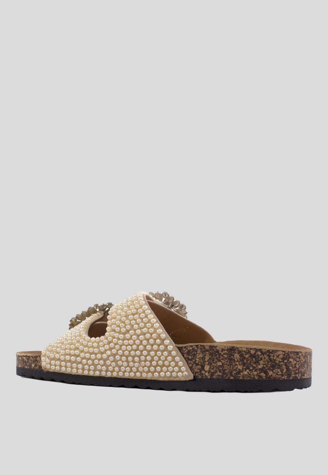 Sandalia Baja  Perlas Y Strass-2