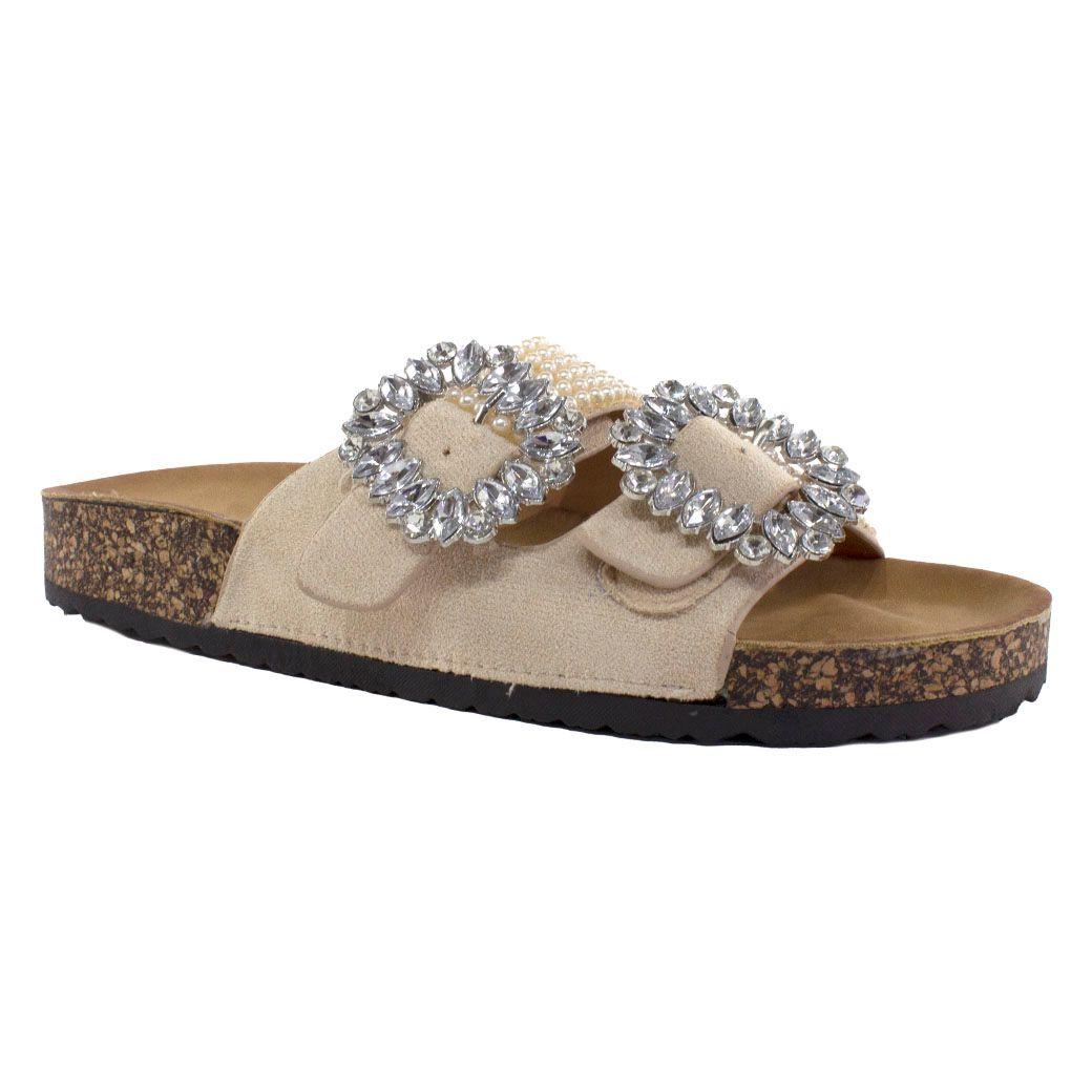 Sandalia Baja C/ Perlas Y Strass-0
