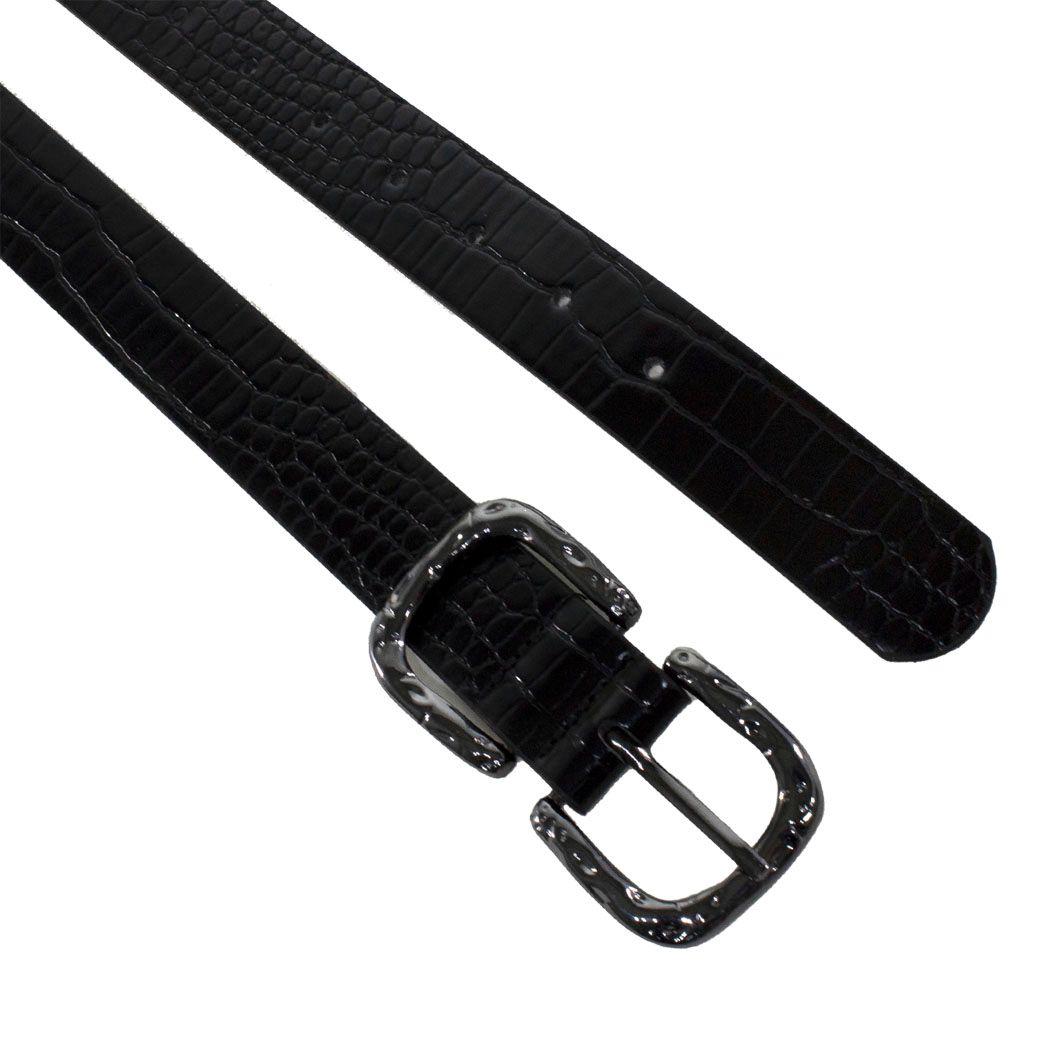 Cinturon delg. Liso Negro-2