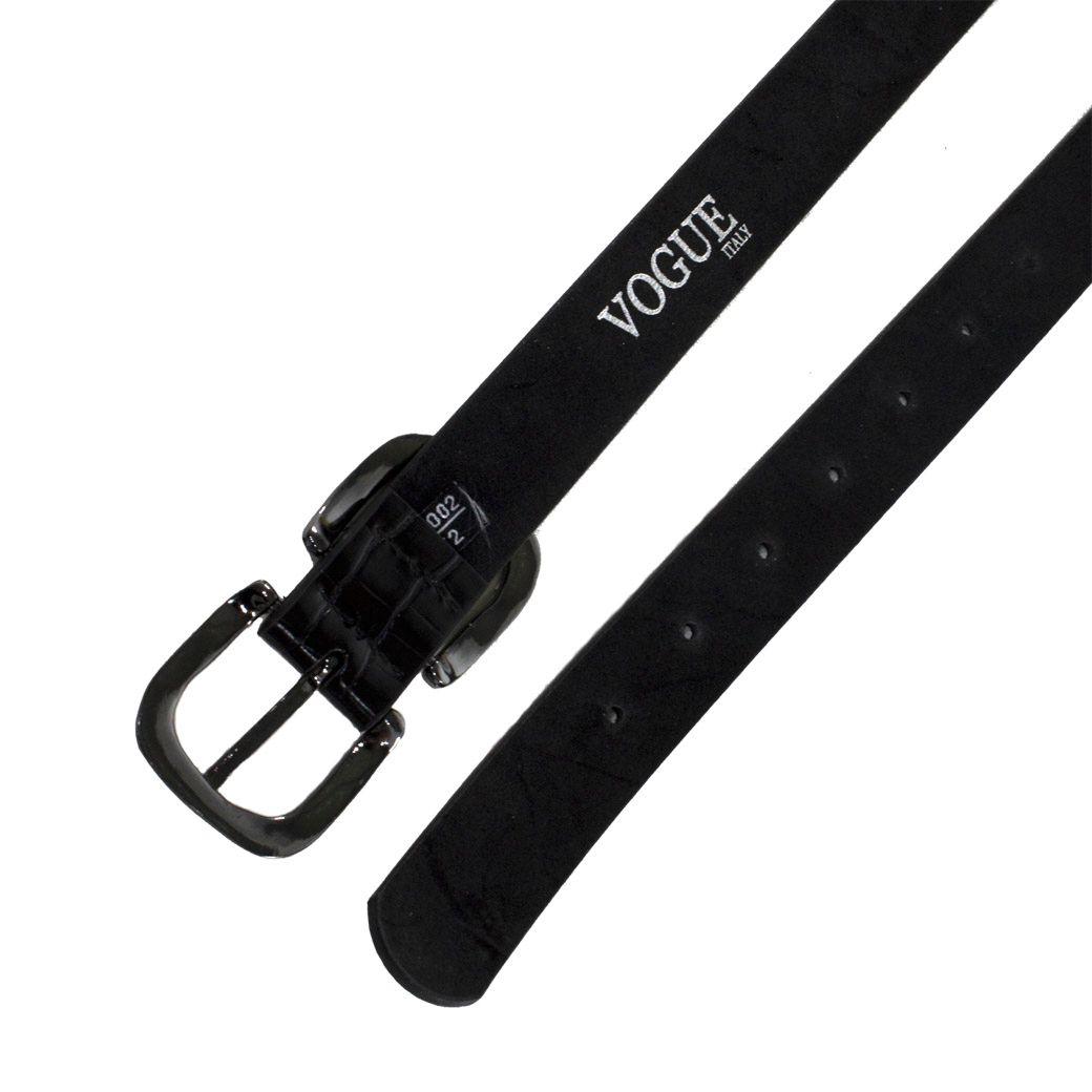 Cinturon delg. Liso Negro-3