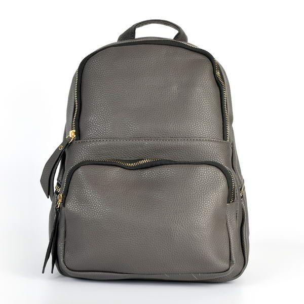 Mochila Bolsillo Rectangular Gris-3