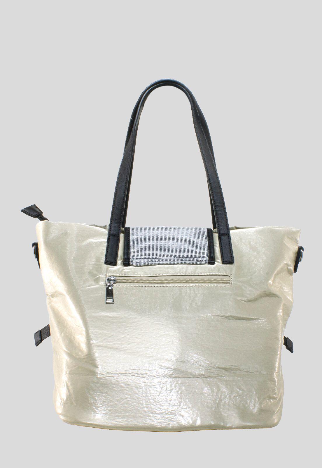 Cartera Franjas Negras Oro-2