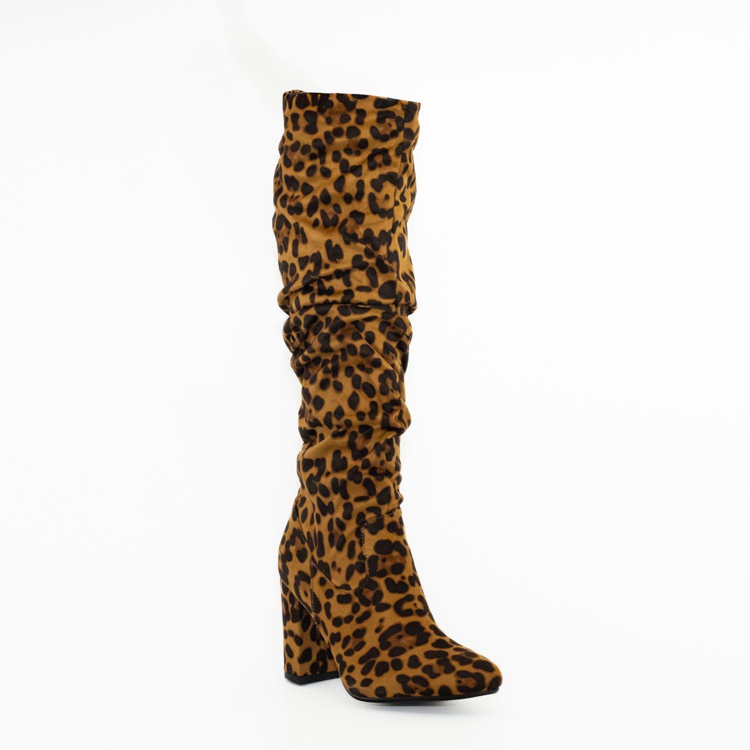 Bota leo taco alto Leopardo-1