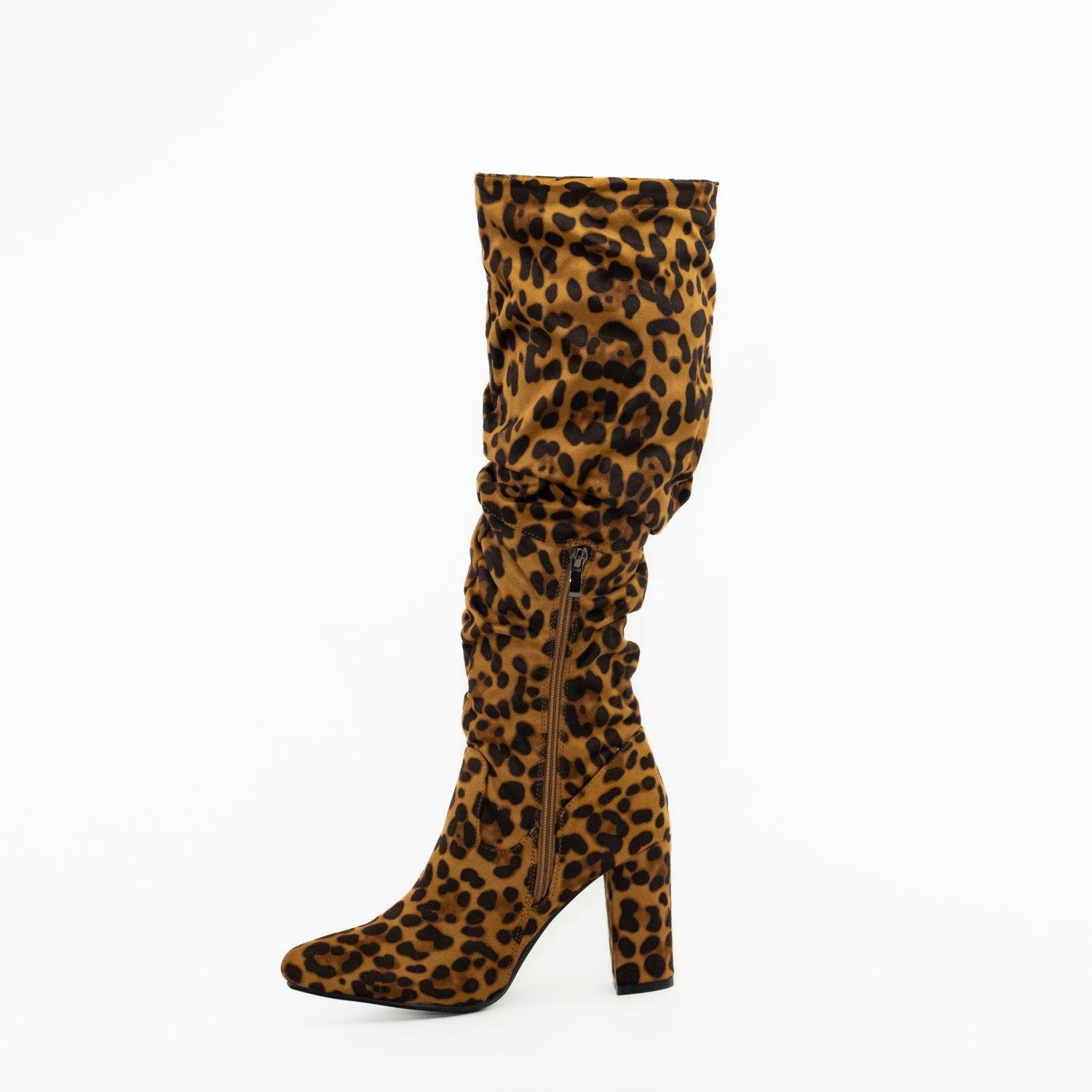 Bota leo taco alto Leopardo-2