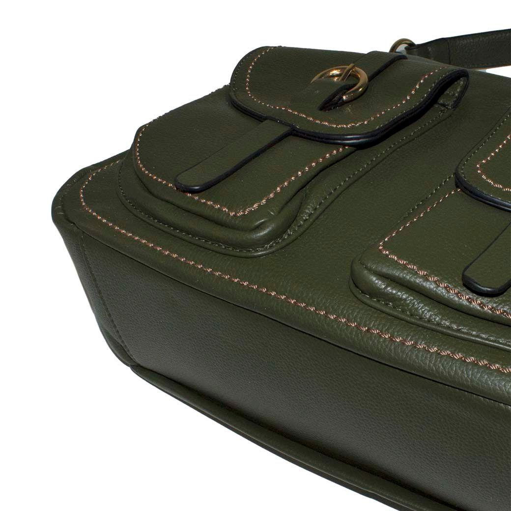 Cartera Base Acolchada Verde-4
