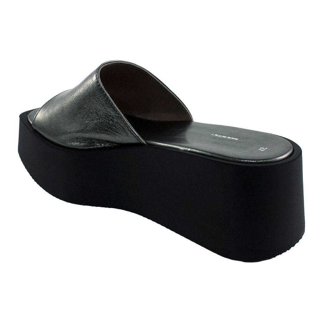 Sandalia Cuero Plataforma Lisa Asfalto-2