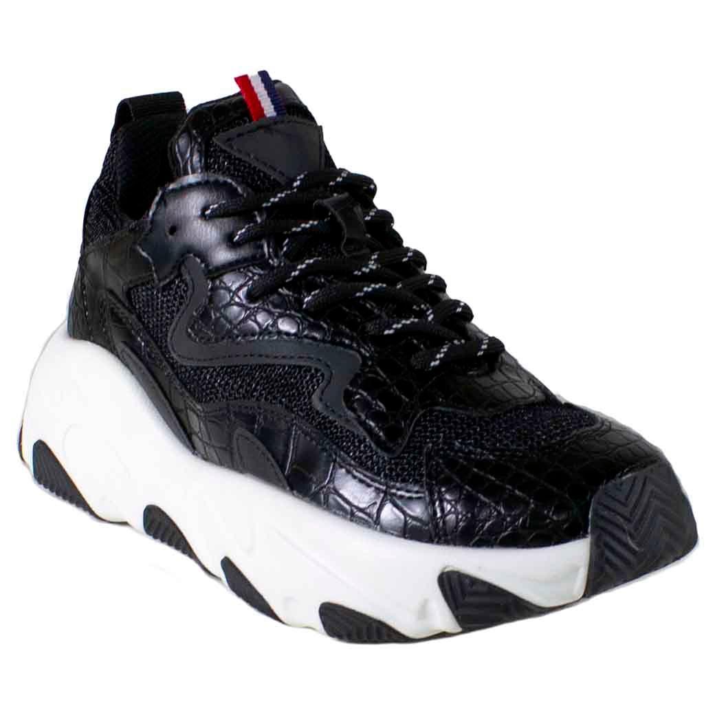 Zapatilla Detalles Coco Negro-0