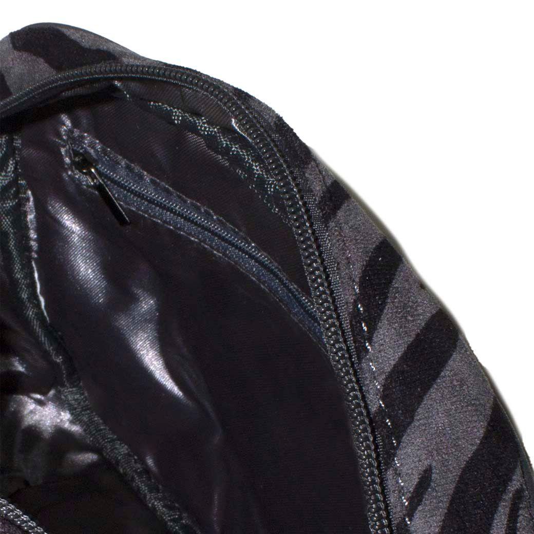 Bandolera Mediana Full Cebra Gris-3