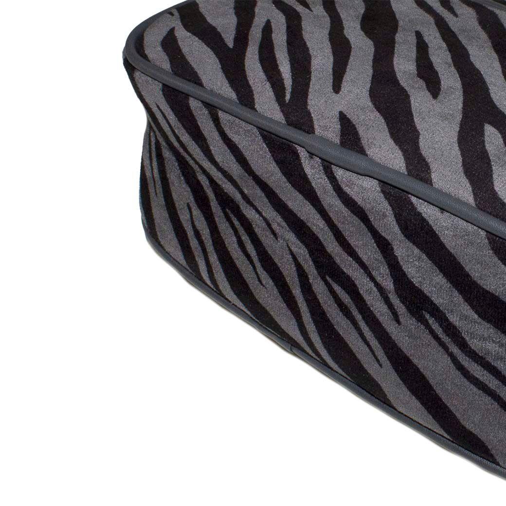 Bandolera Mediana Full Cebra Gris-4