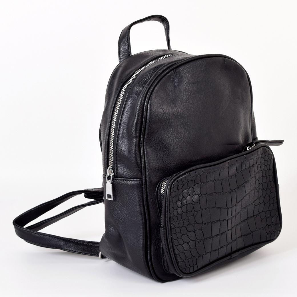 Mochila Bolsillo Grande Coco Negro-3