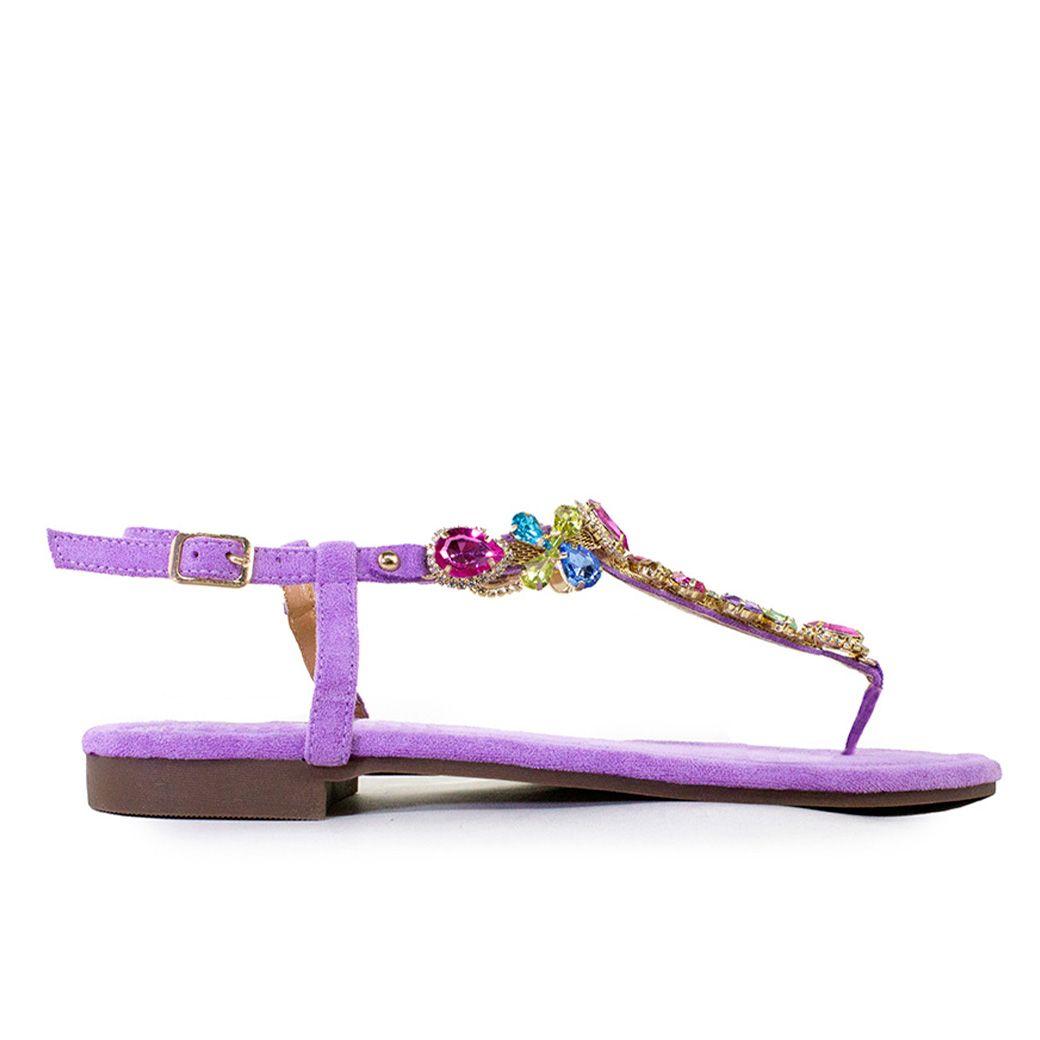 Sandalia mix piedras Lila-0