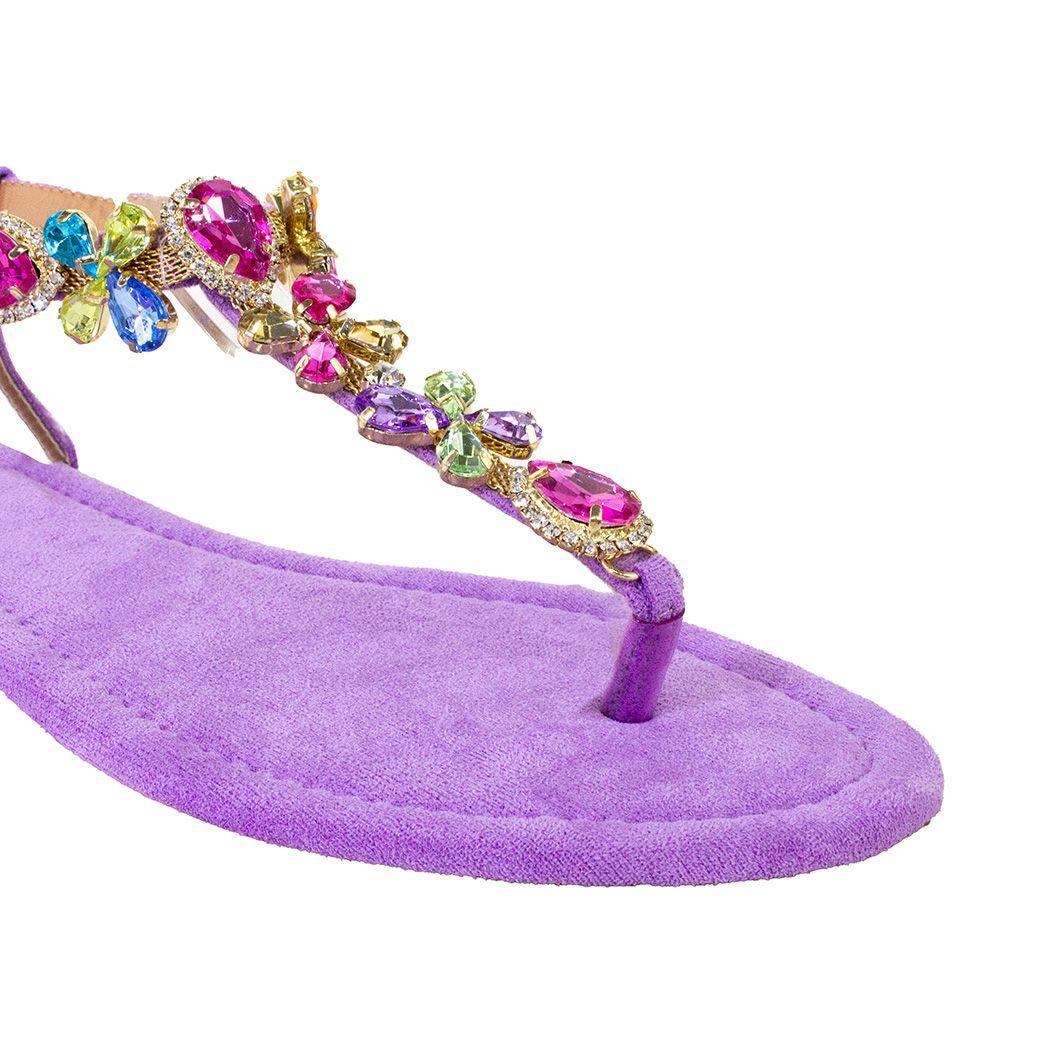 Sandalia mix piedras Lila-2