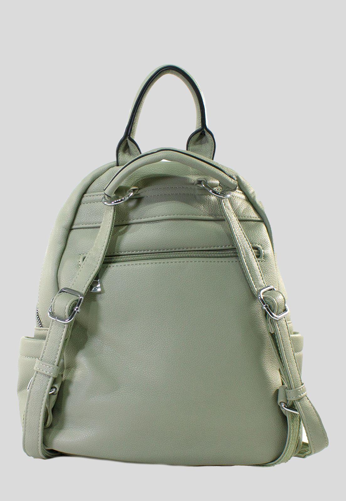Mochila 2 Cierres Frontales Verde-2