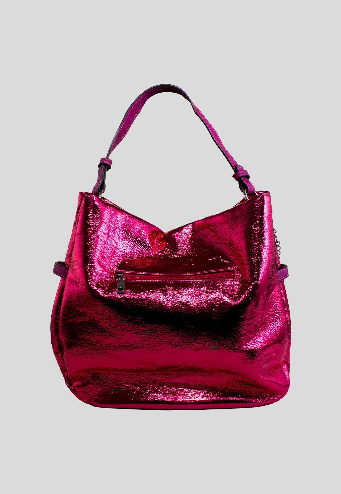 Cartera brillo esquineros Fuscia-2