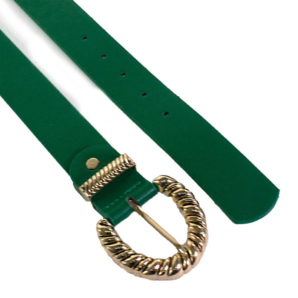 Cinturon Hebilla Pasador Enredado Verde-2