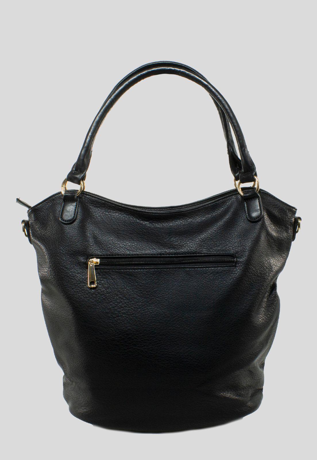 Cartera Clasica Bolsillo Boton Negro-2