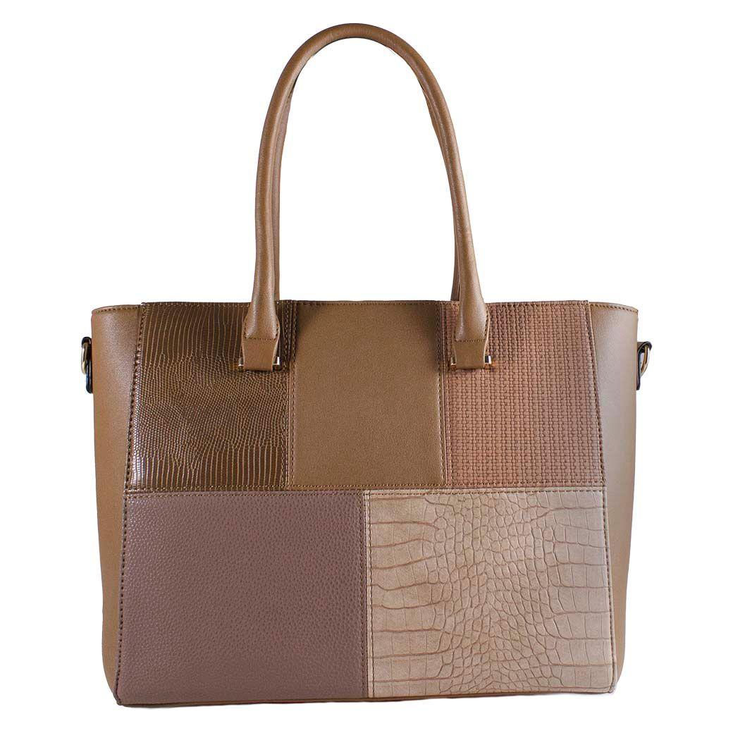 Cartera Rigida Patch Taupe-0